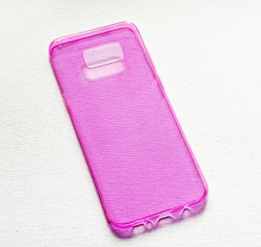 Hülle für Samsung S8 Transparent Case Pink